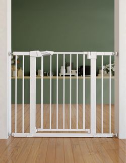 Baby Gate - White, 26-40" 30 Inches Tall Pressure Mounted BRAND NEW