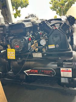 4 Pack VEVOR 7HP Gas Powered Air Compressor, 13.2 Gallon Horizontal Air Compressor Tank, 9CFM@115PSI Gas Driven Piston Pump Air Compressed System with