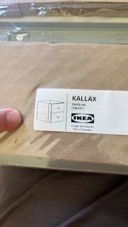 White IKEA double drawer