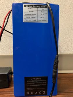 52v 25AH lithium Lion Battery