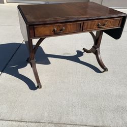 Antique Secretary Desk With leaves  And Wheels  From New Orleans
