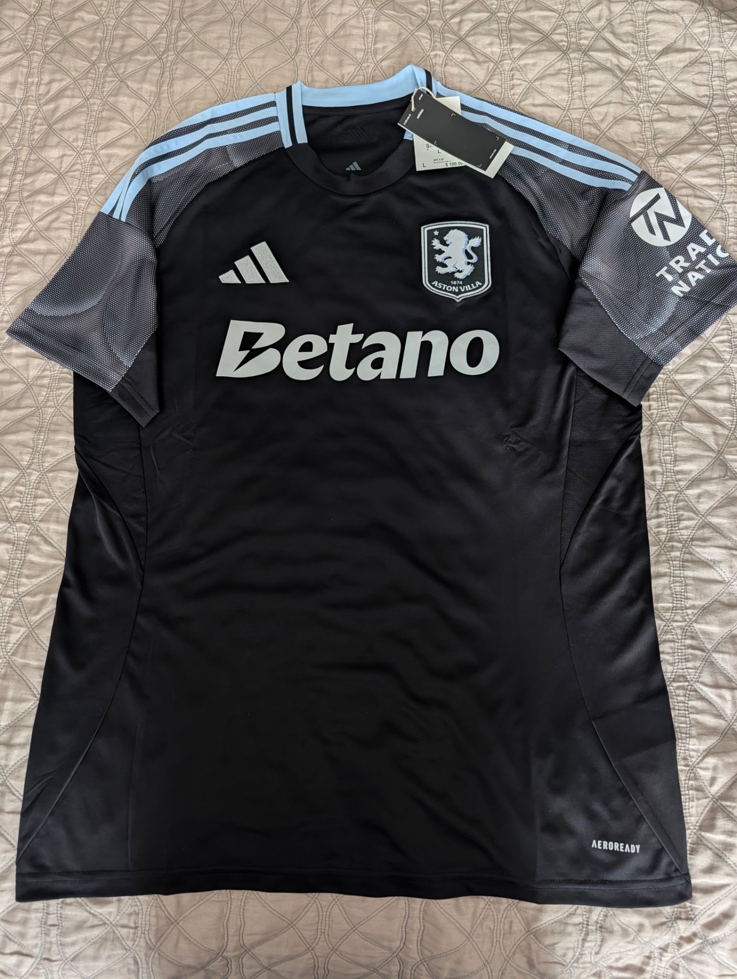 Aston Villa Adidas Jersey Mens size L