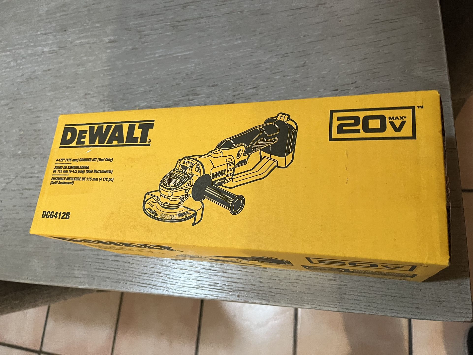 DEWALT 20V MAX Cordless 4.5 in. - 5 in. Angle Grinder (Tool Only)