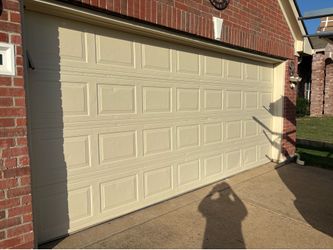 Garage door.