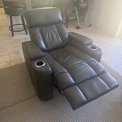 Leather Theater Recliner 