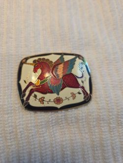 vintage cloisonné enamel Pegasus 1(contact info removed)