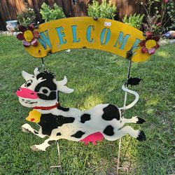 WELCOME COW Sign Decoration (Yard Art) $40 Each