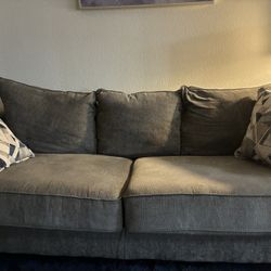 Gray Chenille Fabric sofa 