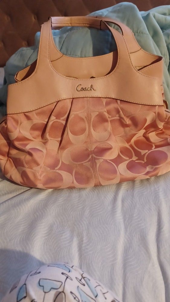 NEW COACH Monogram Purse Dusty Rose