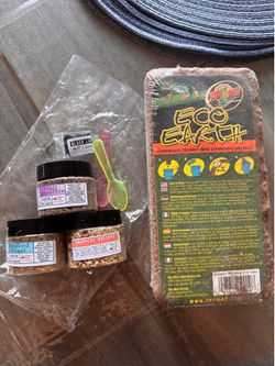 Hermit Crab Food, Eco Earth, Bubbler & Tubing