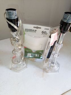 Lightweight plastic accent lamps