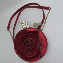 Danielle Nicole Disney Beauty And The Beast Enchanted Rose Belle Crossbody Bag