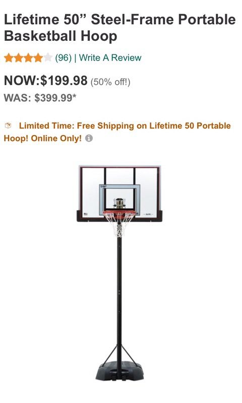 Brand New in Box Basketball Hoop