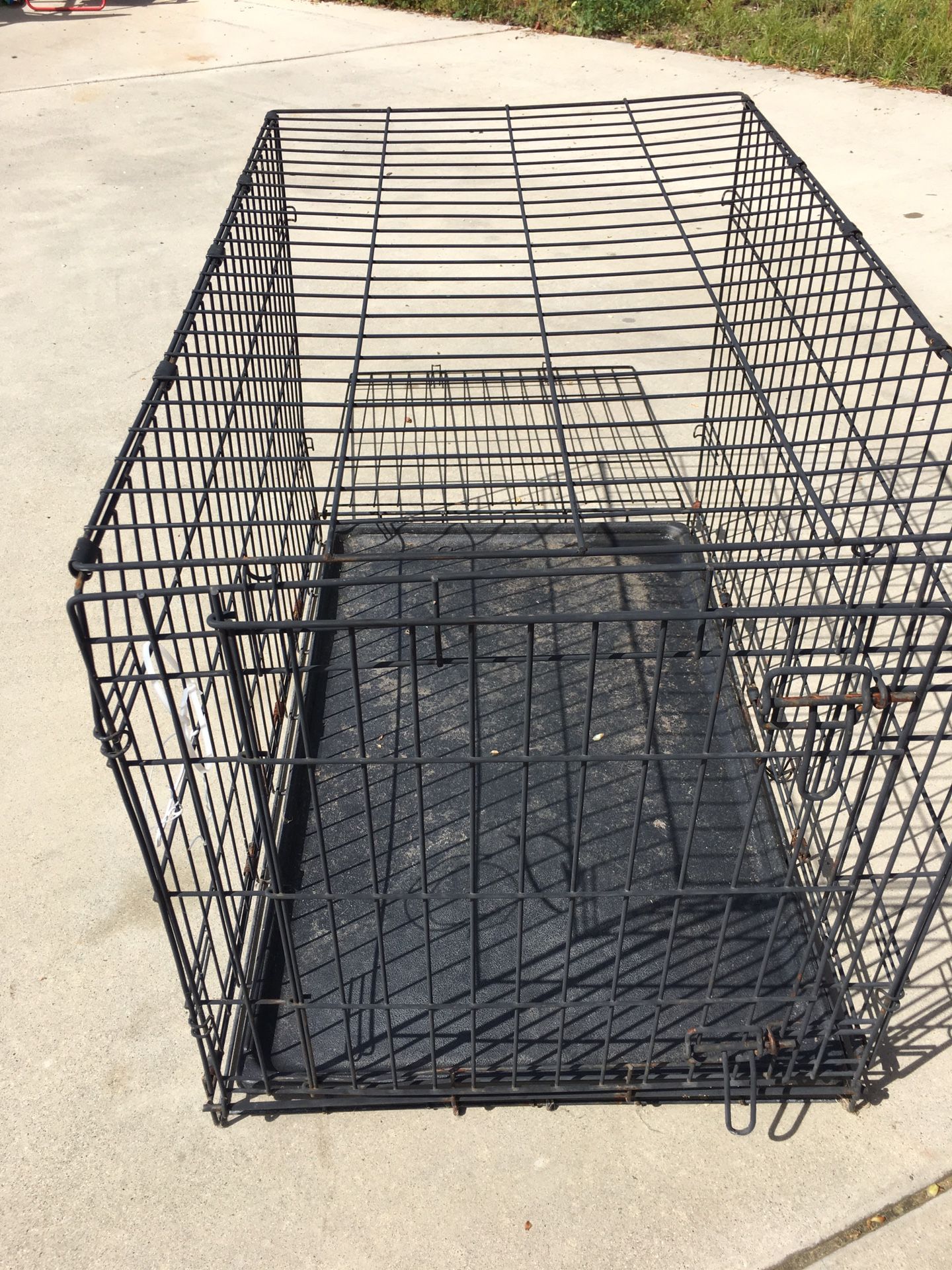 Collapsing dog cage