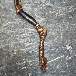 Hand Carved Wooden Cane/Art