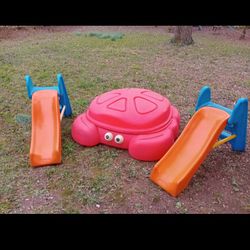Little Tikes Step 2 Crab Sandbox And Two Slides