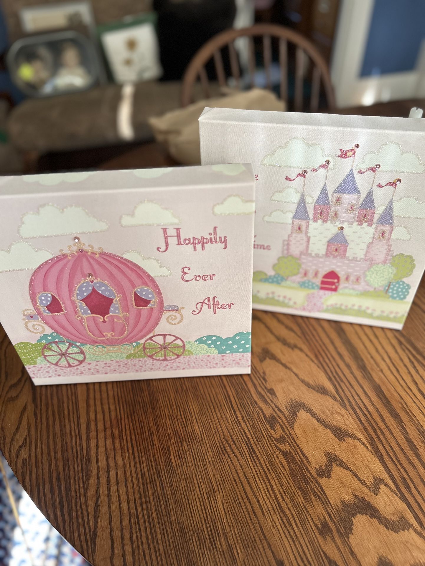 Two Girl Canvases To Use In Bedroom Or Playroom.