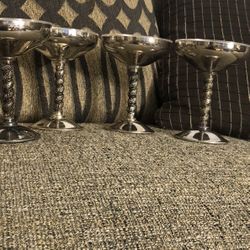 Not Available  4 PCS Brass E P Silver Plated . Please see all the pictures and read the description