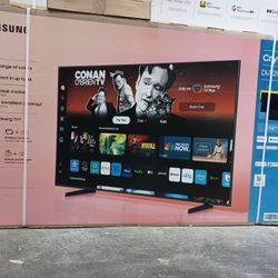 65" Screen Led Smart 4k By Samsung Crystal Ultra HDTV.  1 Year Warranty 