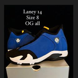 Nike Air Jordan Retro 14 Laney Size 8