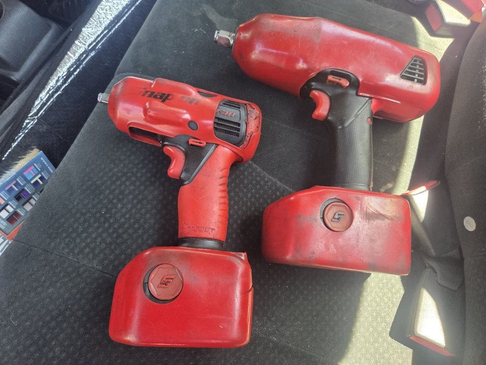 Snap On 1/2" and 3/8" Cordless Impact Guns