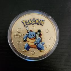 Pokemon Blastoise Gold Coin
