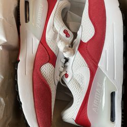 New Nike Air Max Red And White 