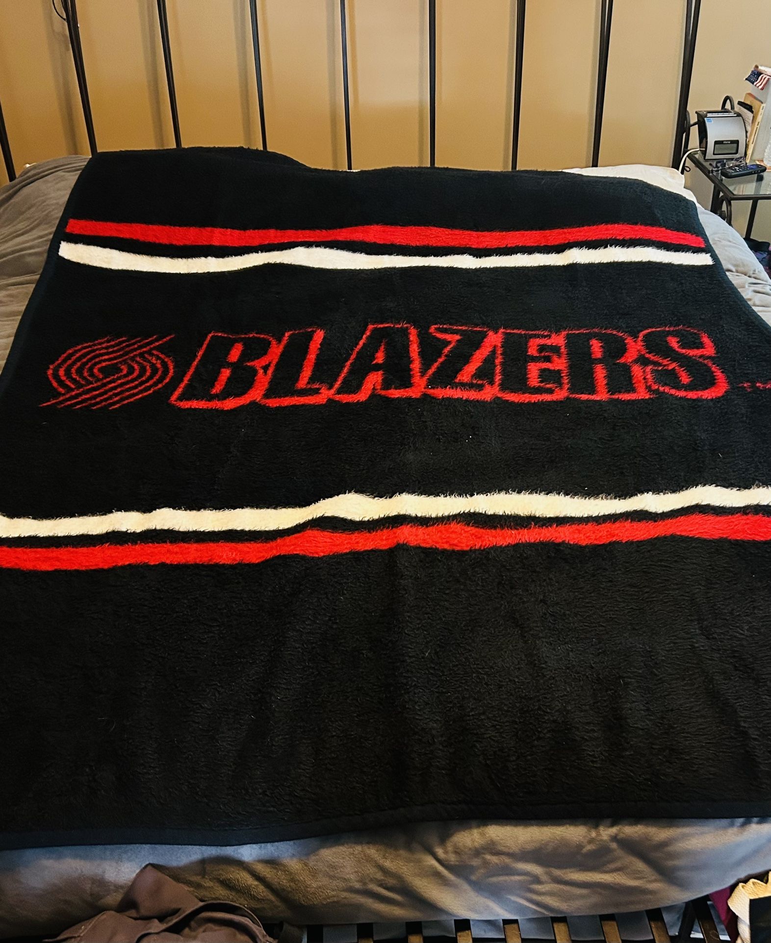 Blazer Blanket, Queen Size. Blazer Memorabilia.