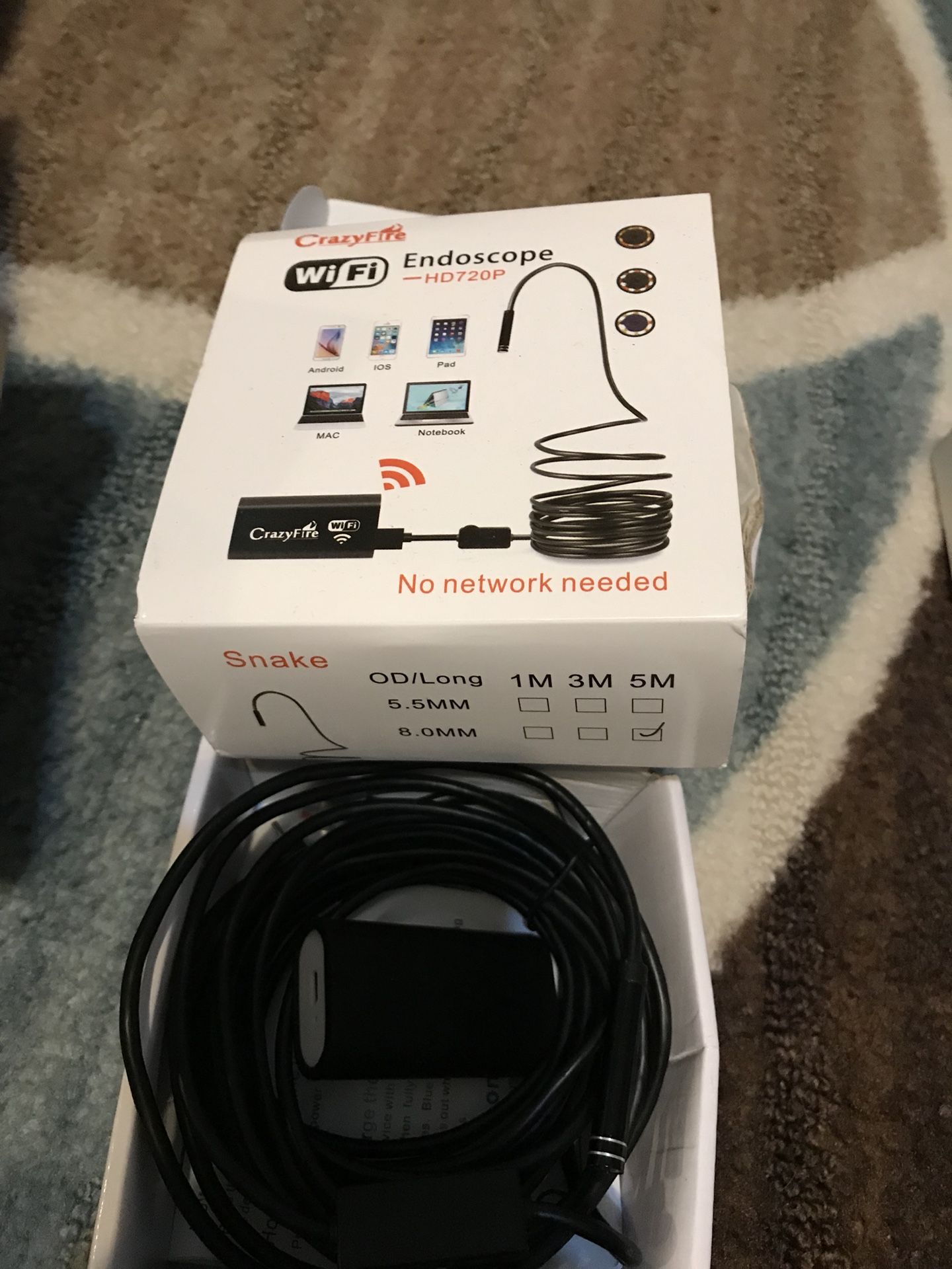 WiFi endoscope hd720p