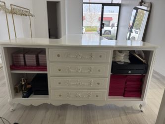 Vintage White Dresser/Console/Credenza