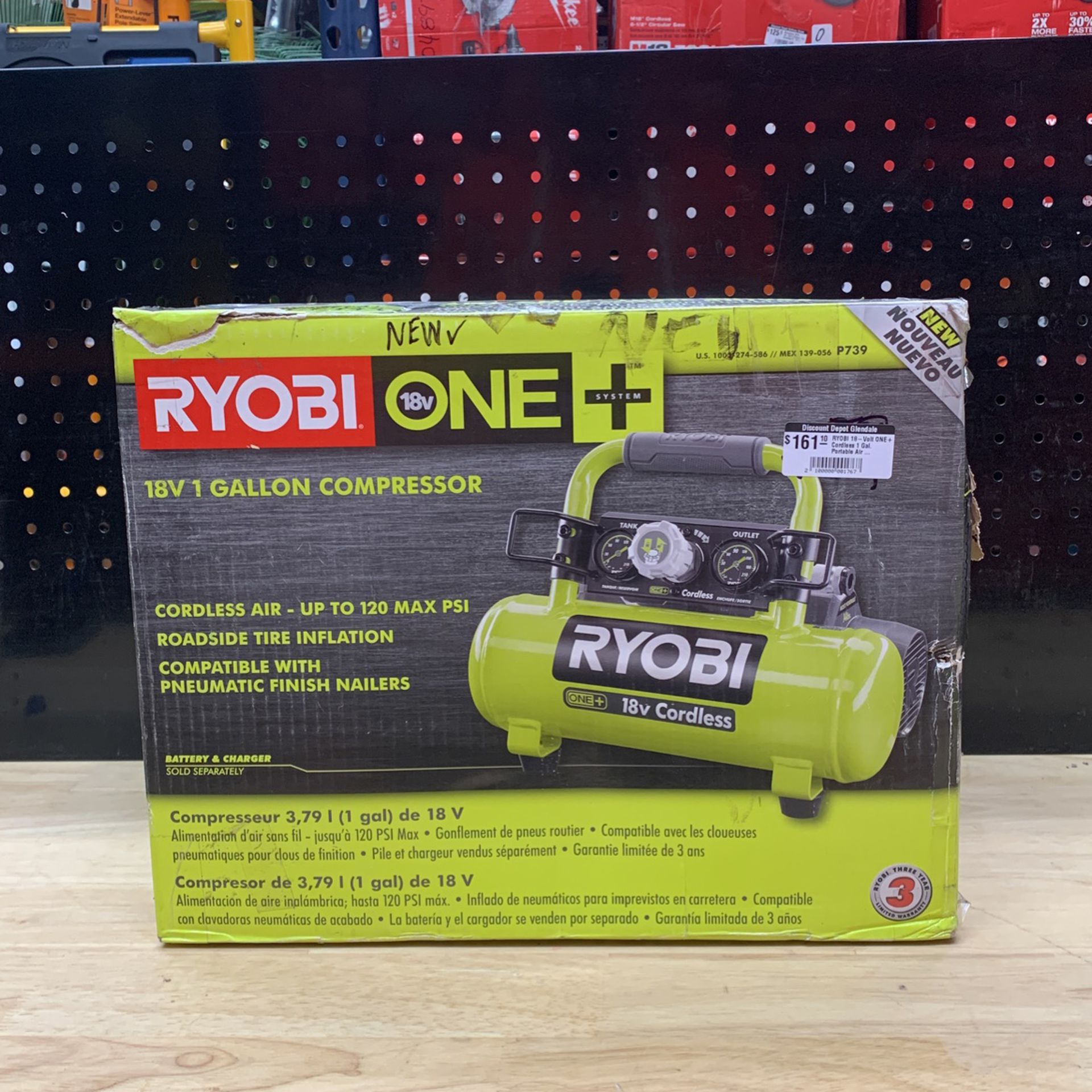 RYOBI ONE+ 18V Cordless Air Compressor (Tool Only) for Sale in Phoenix, AZ - OfferUp