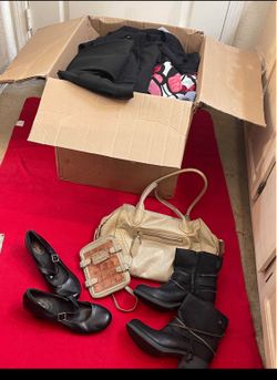 L.,  XL women’s Clothes, Shoes 8.5 , handbag .used good