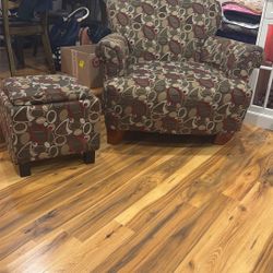 Accent Chair And Ottoman 