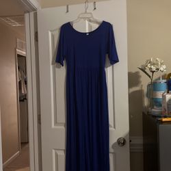 Royal blue dress