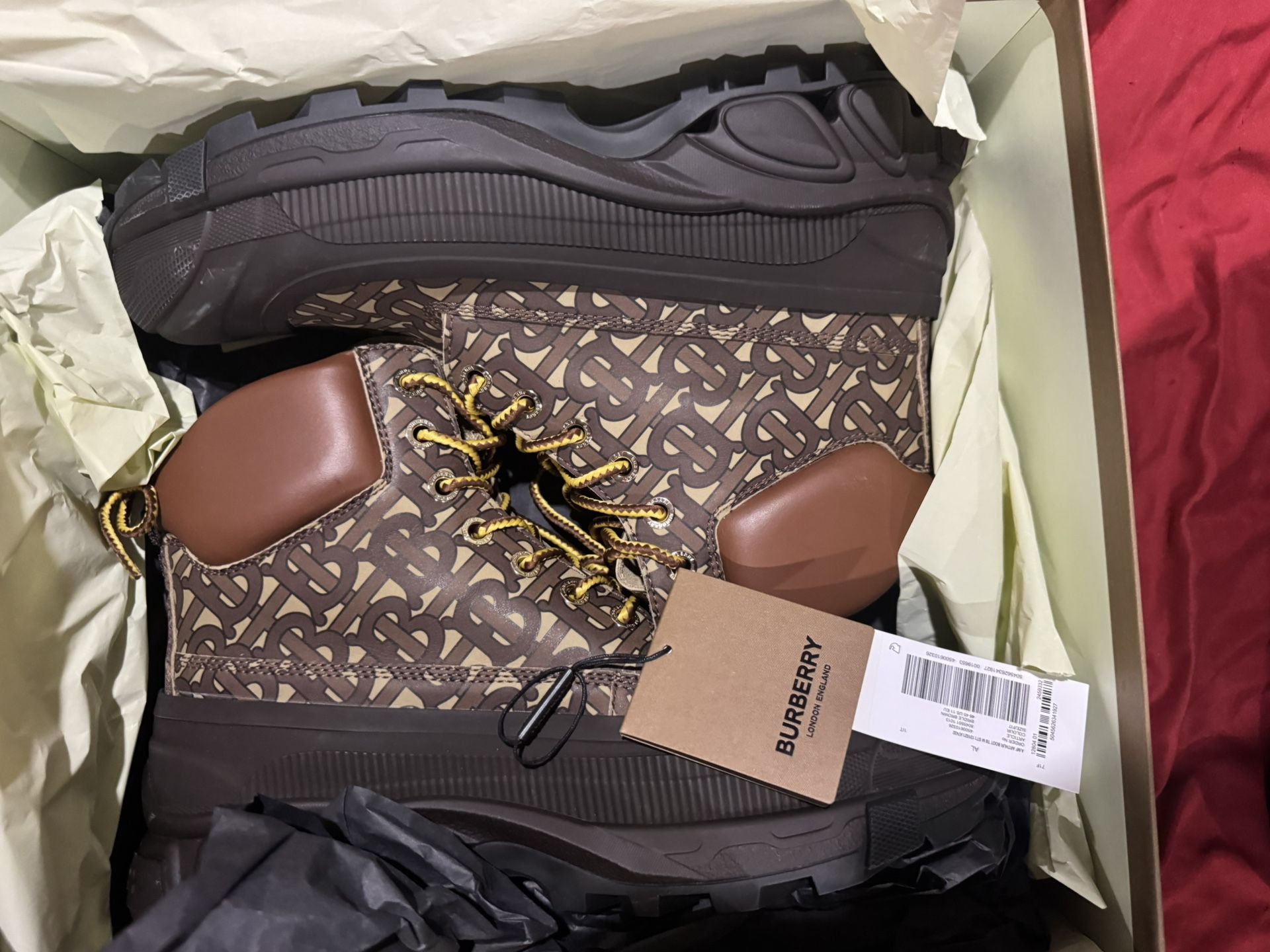 Burberry Arthur Ankle Men Boots Size 12