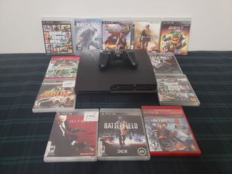 PS3 with 12 games!