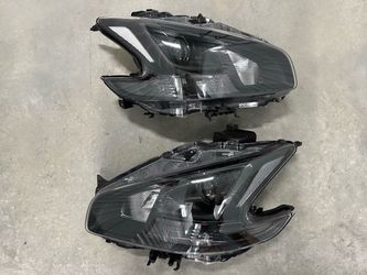 2009 To 2014 Nissan Maxima Black Housing Headlights With Clear Corners