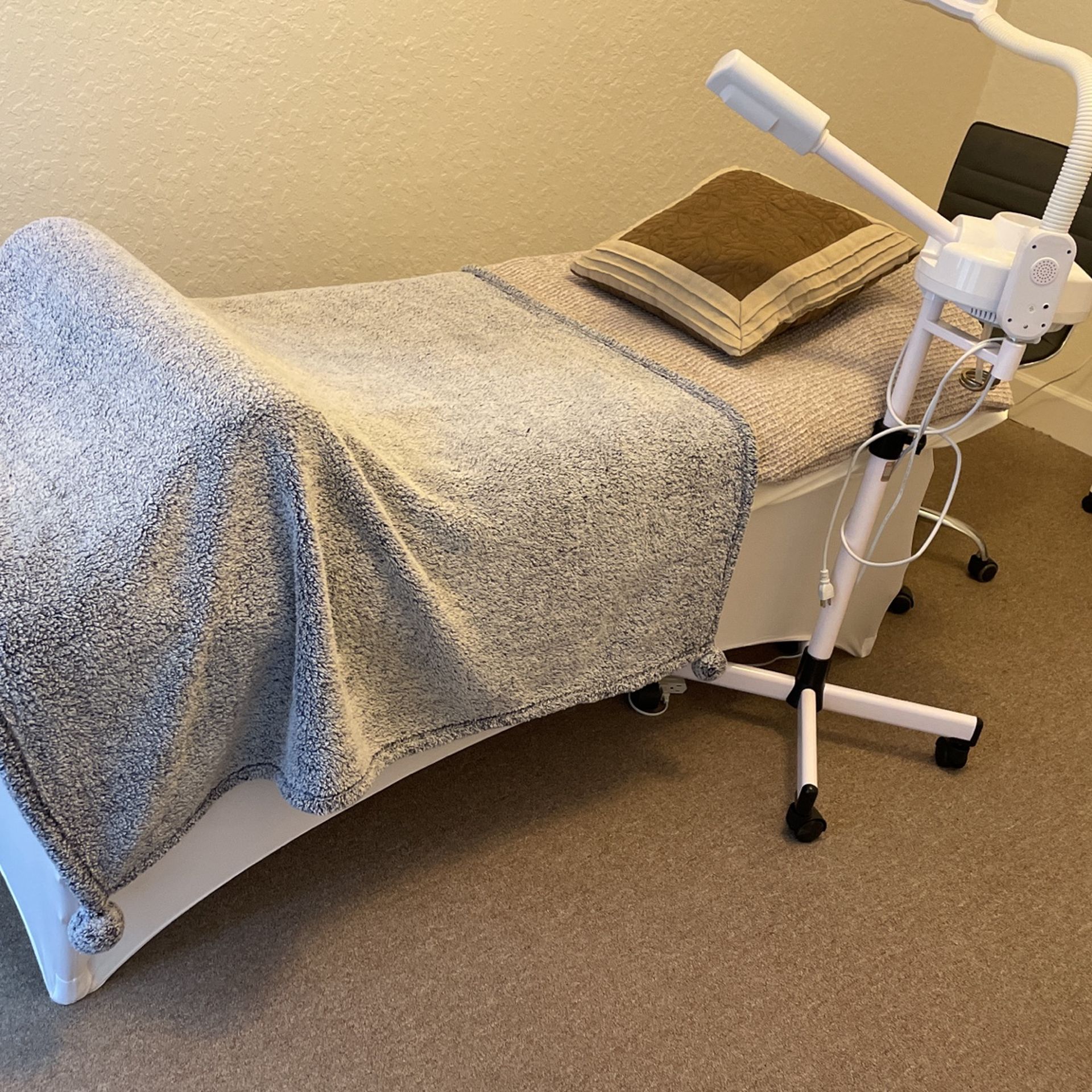 Esthetician Bed And Facial Steamer