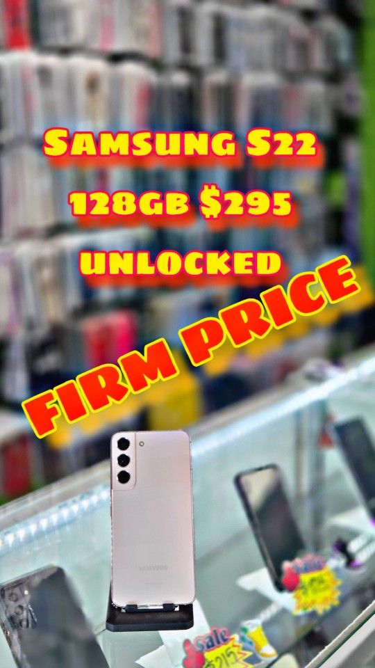 🚀 Samsung S22✨ $295🙋🏻♂️ 128 GB Storage
✅