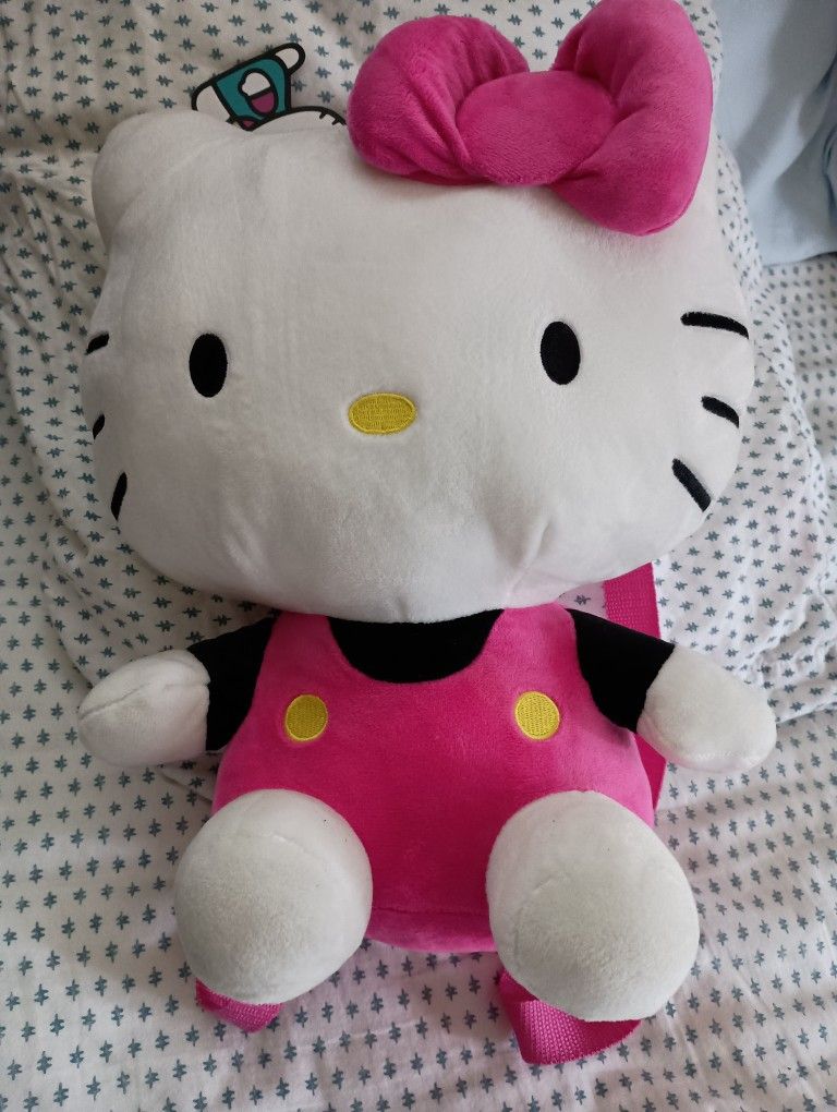Hello Kitty Plush Backpack