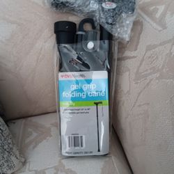 Gel Grip Folding Cane
