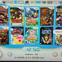 Wii with 5000 retro games
