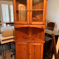 Wooden Corner Cabinet