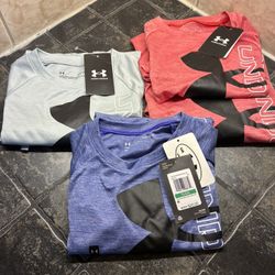 Youth Large Under Armour Shirts All 4 Shirts 