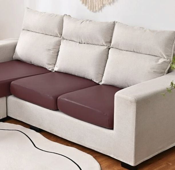 1pc Stretchy PU Waterproof Sofa Cushion Cover 