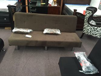 Brown sofa bed