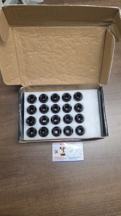 Black Lug Nuts Set of 20, 14x1.5