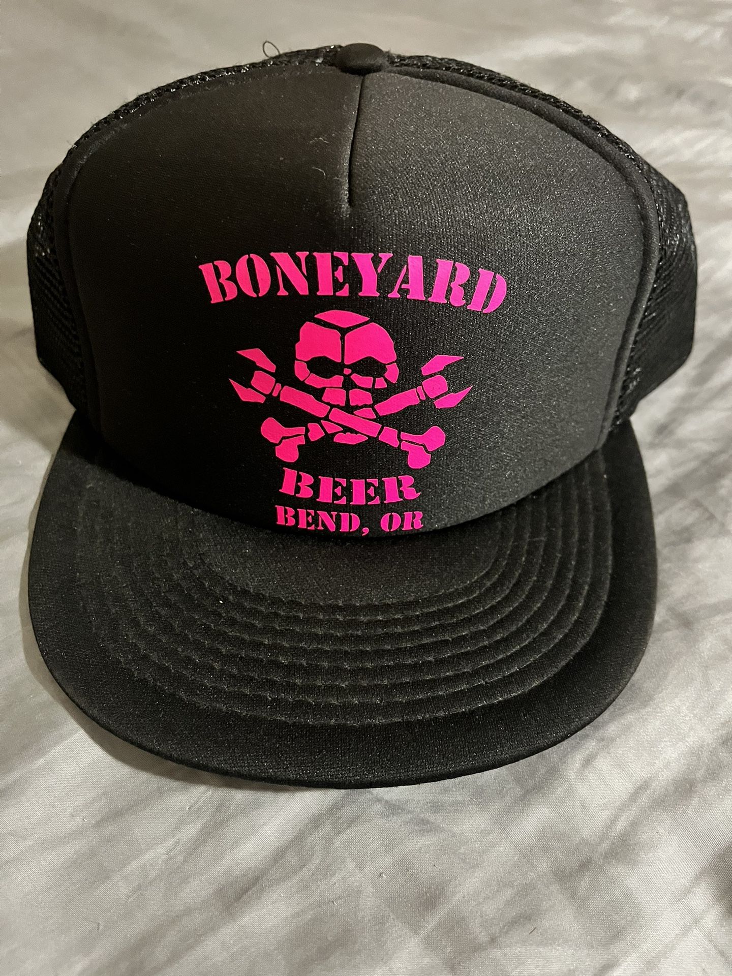 Boneyard Beer Skull & Wrenchbones Trucker Hat NEW