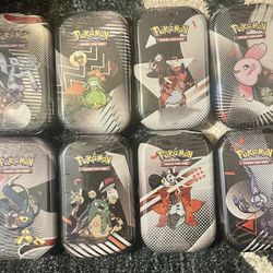 Pokemon Unova Black Bolt White Flare Tin