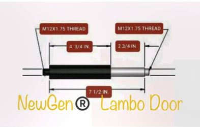 NewGen Lambo Door Kit Shocks